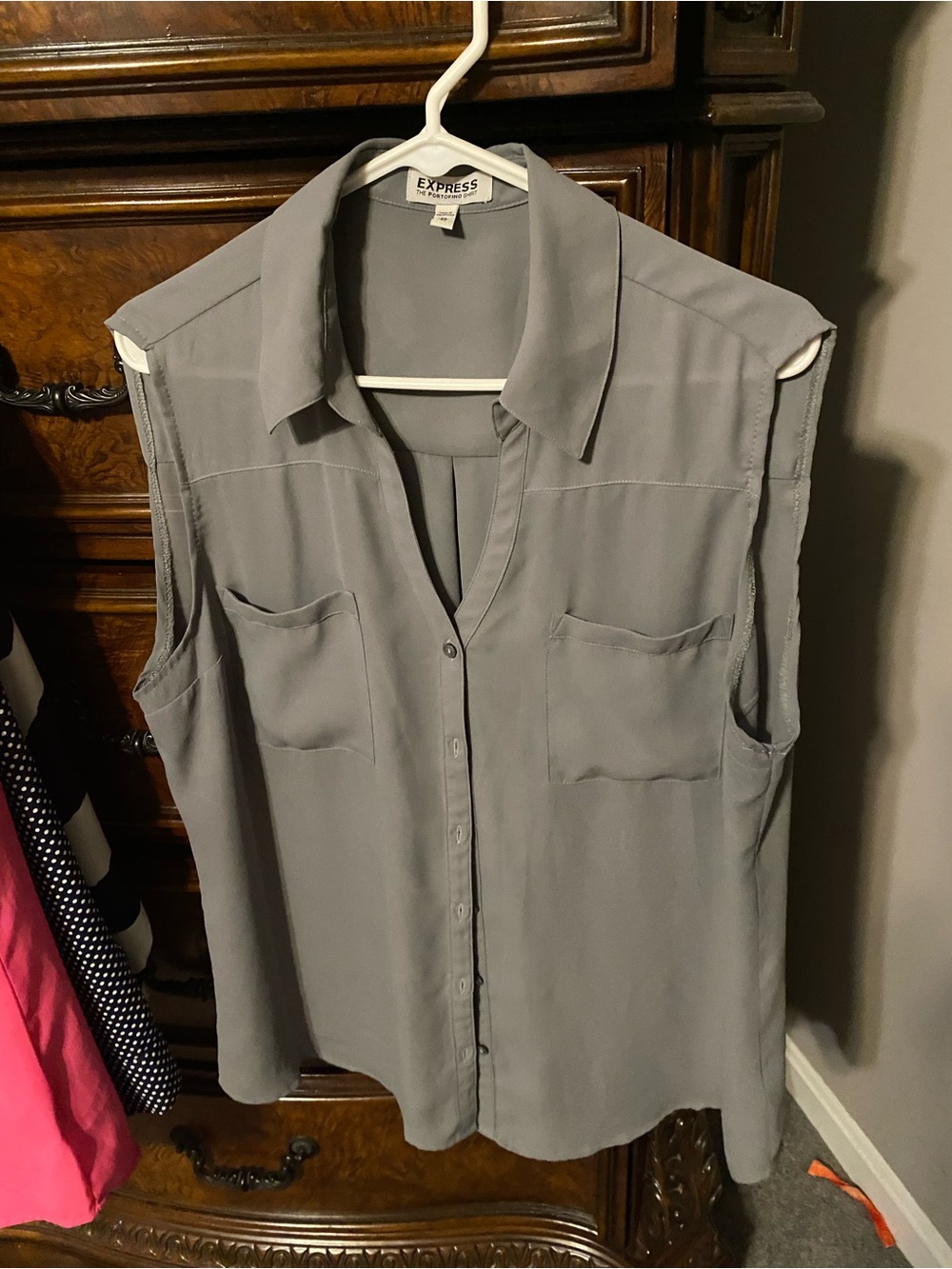 Express sleeveless portofino blouse